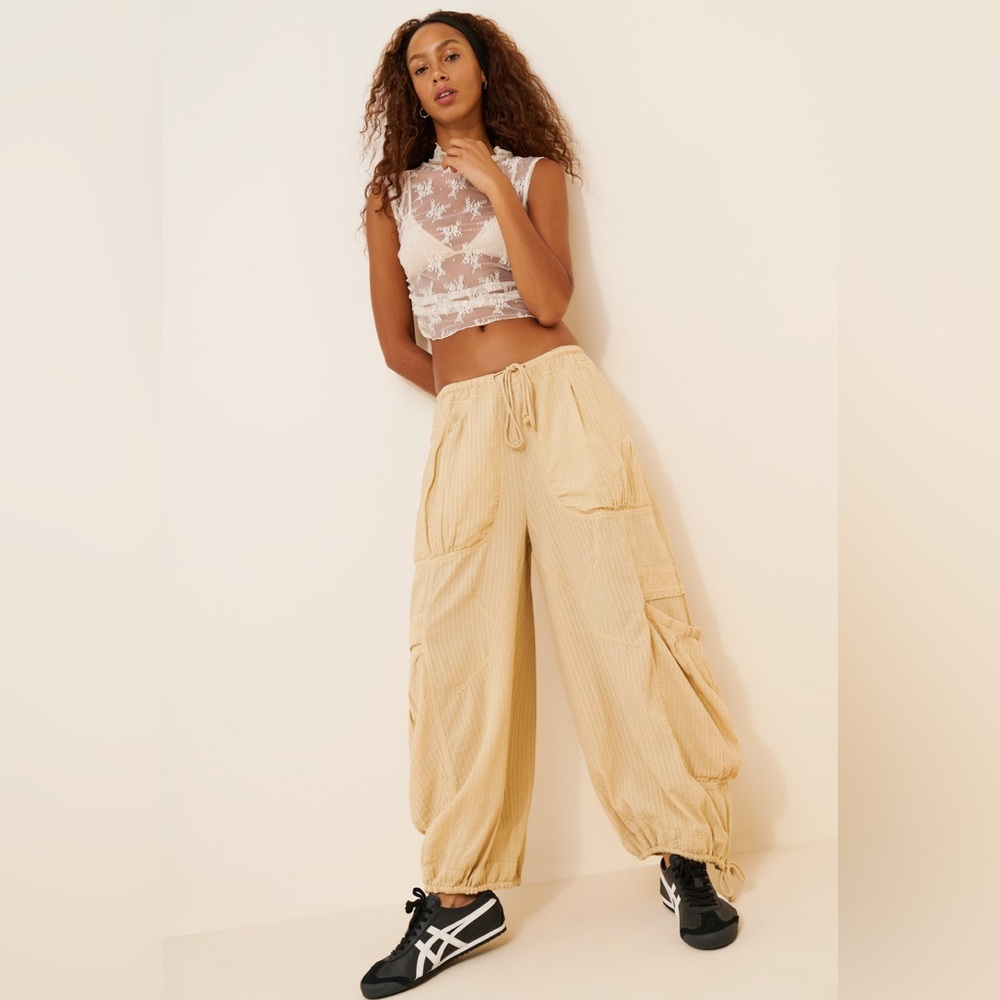 Free People Rush Effect Parachute Pants NWT - Picture 6 of 14